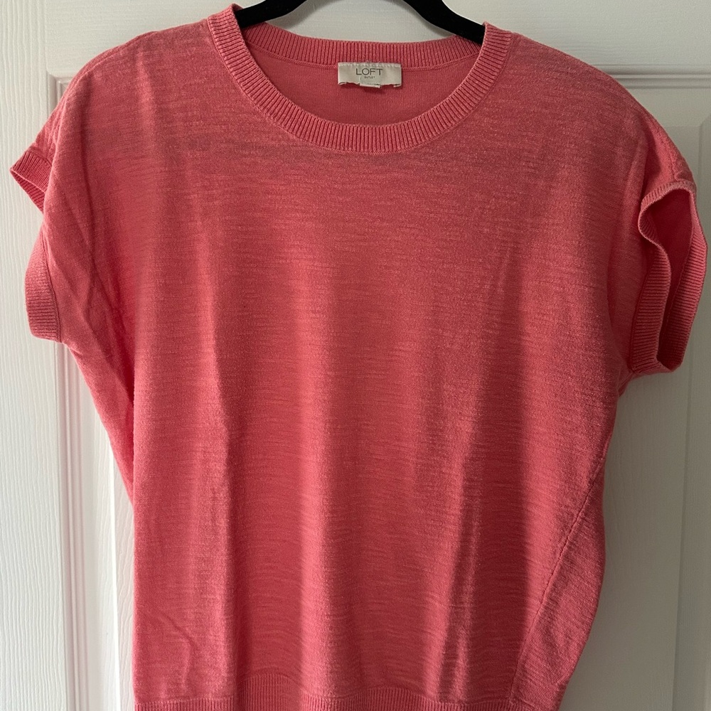 LOFT Coral Short Sleeve Tee